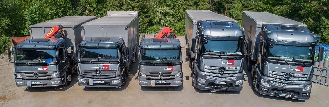 LKW-Fuhrpark der Huber GmbH
