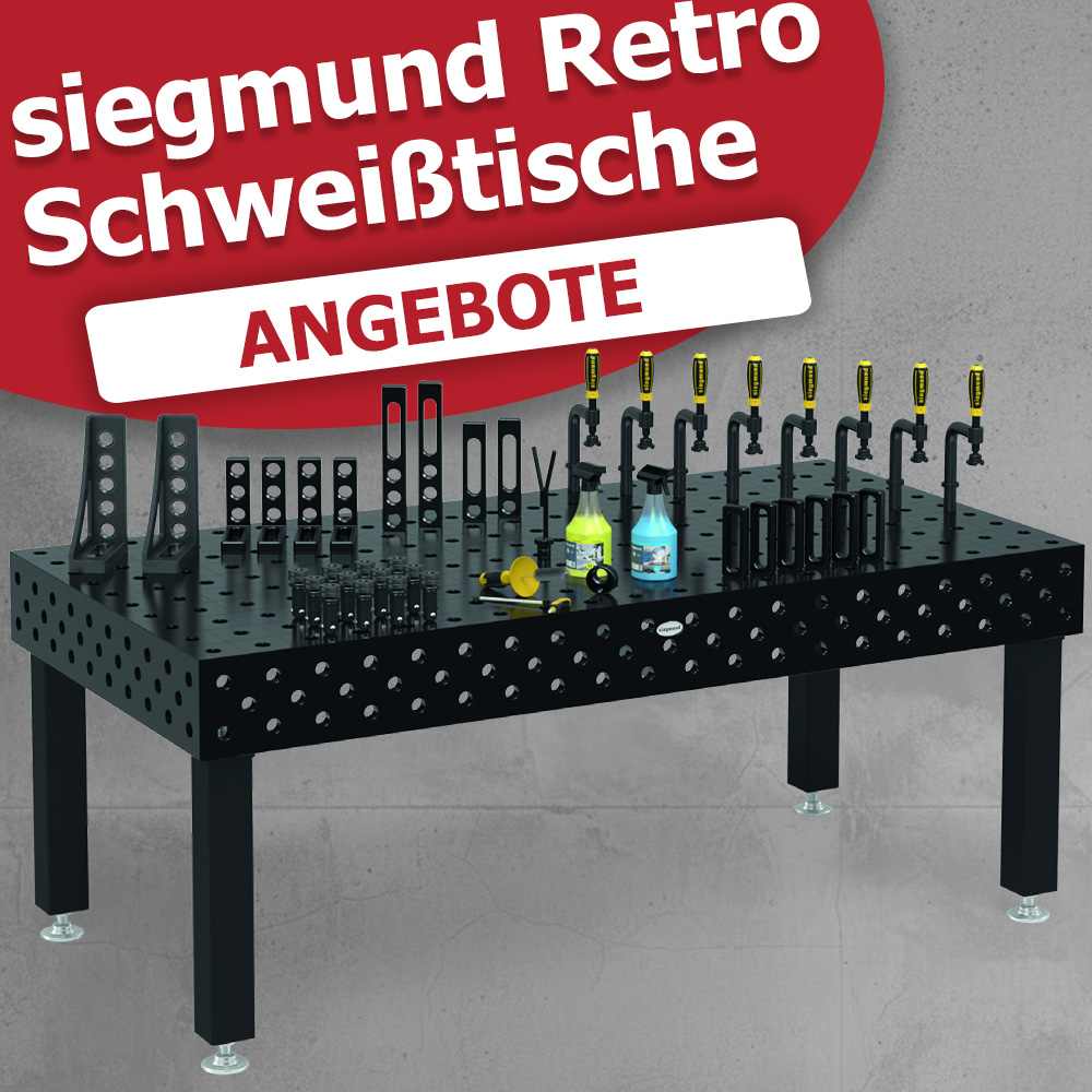 Siegmund Retro Schweißtische im Aktionsangebot