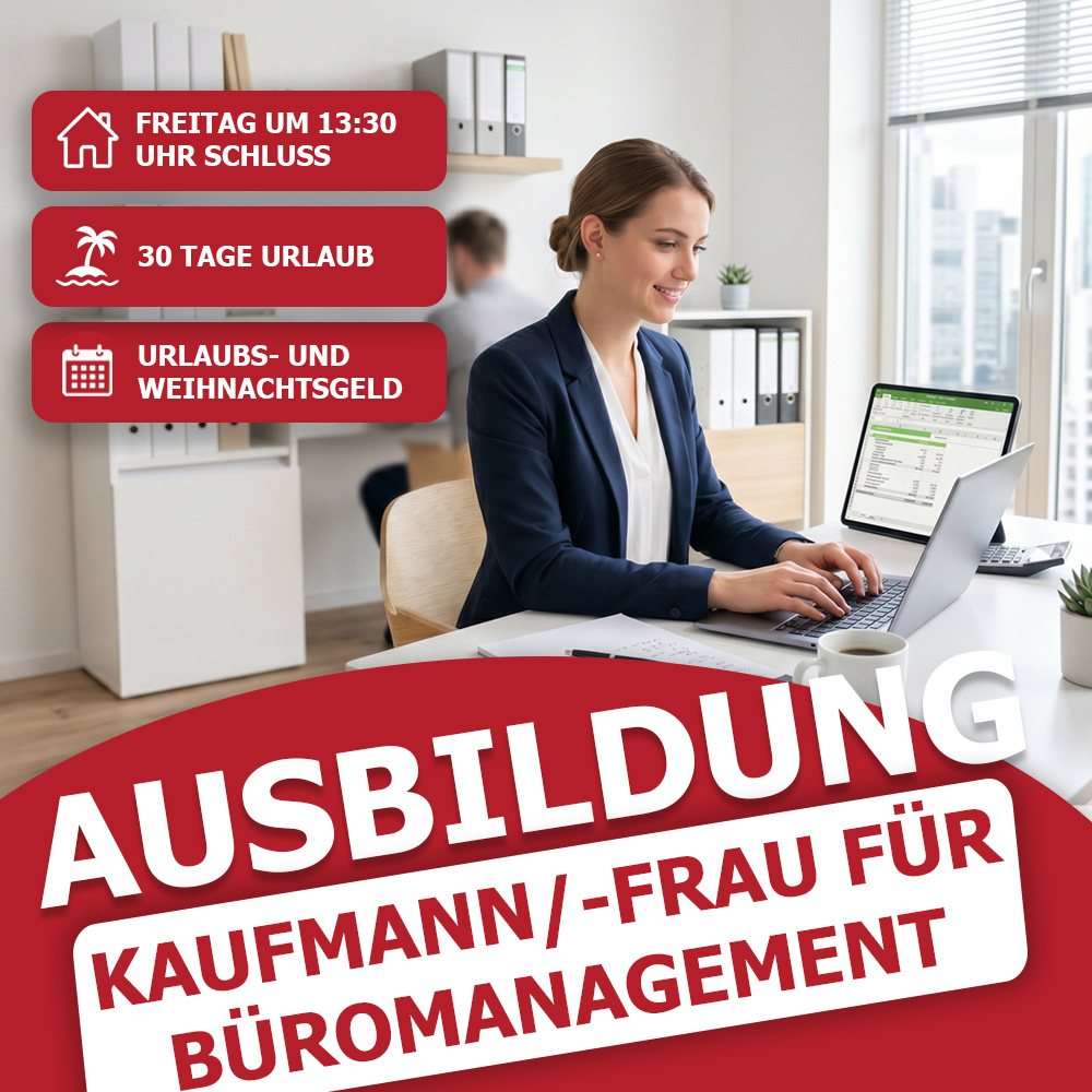 Stellenanzeige Ausbildung Kaufmann oder Kauffrau für Büromanagement