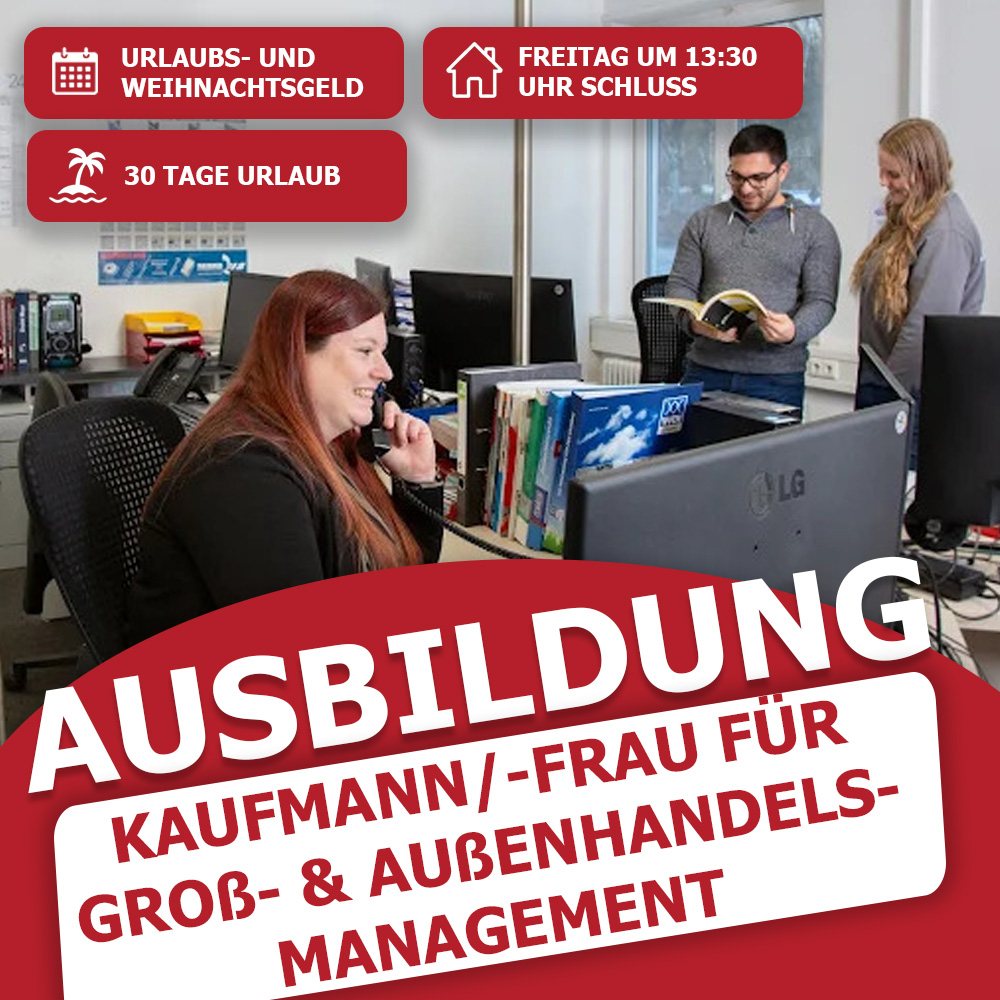 Stellenanzeige Ausbildung Kaufmann oder Kauffrau für Groß- und Außenhandelsmanagement